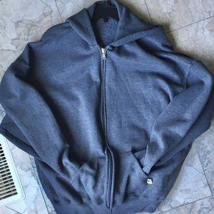Hooded Front Zipper Sweatshirt